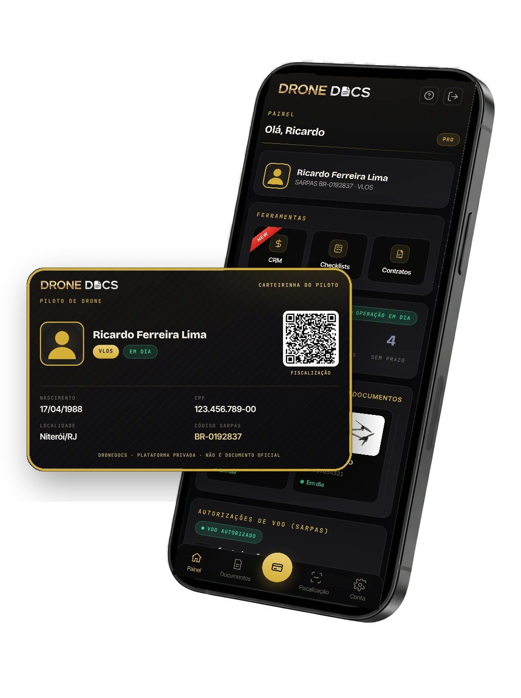 App DroneDocs e carteirinha digital do piloto de drone